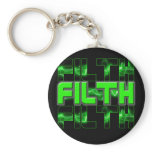 FILTH Music Dubstep Electro Rave Bass DJ FILTH Keychains