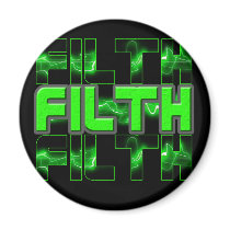 FILTH Music Dubstep Electro Rave Bass DJ FILTH Fridge Magnet