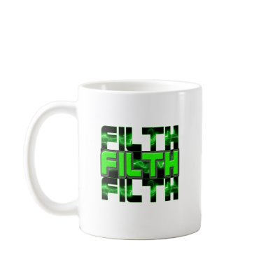 FILTH Music Dubstep Electro Rave Bass DJ FILTH Mug by dubsteptshirts