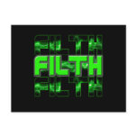 FILTH Music Dubstep Electro Rave Bass DJ FILTH Postcard