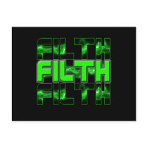 FILTH Music Dubstep Electro Rave Bass DJ FILTH Postcard