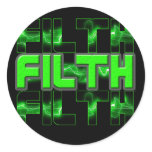 FILTH Music Dubstep Electro Rave Bass DJ FILTH Sticker