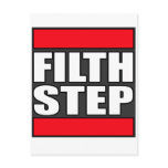 FILTHSTEP Dubstep Filth Filthy Dub Step Post Card