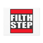 FILTHSTEP Dubstep Filth Filthy Dub Step Postcard