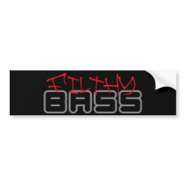 FILTHY BASS Dubstep Dub step Reggae Electro Bumper Stickers