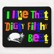 Filthy Beat Black Mouse Mats