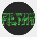 'Filthy' Lime Stickers