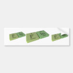 Fin as F Fluorine and In Indium Bumper Sticker