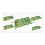 Fin as F Fluorine and In Indium Picture Card