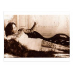 Fin de Siecle tattooed woman Post Card