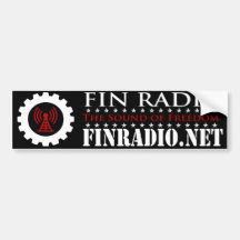 FIN Radio Bumper Sticker