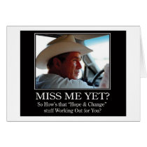 Final-BUSH-HAT.Miss-Meai Greeting Cards