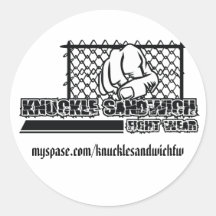 Final, myspase.com/knucklesandwichfw round stickers