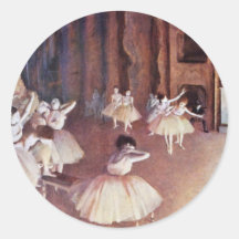 Final Rehearsal Of The Ballet On The Stage Sticker