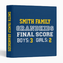 Final Score Grandkids Photo Binder