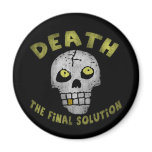 Final Solution Skull Round Magnet