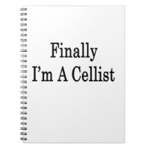 Finally I'm A Cellist Spiral Notebooks