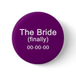 Finally the Bride Gift Button
