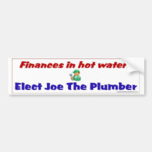 Finances in hot water? bumper sticker