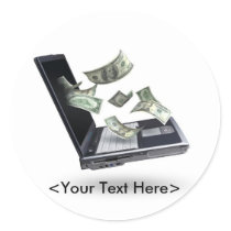 Finances Round Stickers