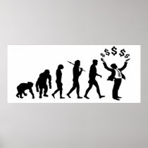 Financial adviser banker investment broker gear poster