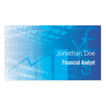 Financial Analyst Accountant Business Card