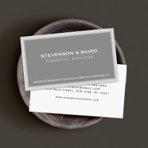 Financial Services Business Card
