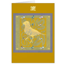 Finch Holiday Greeting card, Christmas