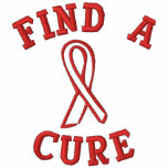 Find A Cure AIDS Ribbon embroidered shirts