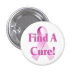 Find A Cure Breast Cancer Button