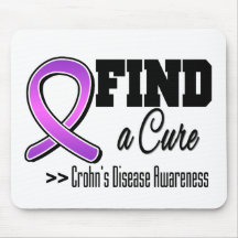 Find a Cure Crohns Disease Awareness Mouse Mat