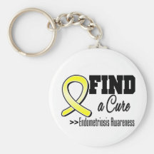 Find a Cure Endometriosis Awareness Keychains
