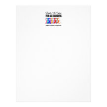 Find A Cure For All Cancers Custom Letterhead