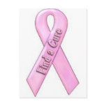 Find a cure for breast cancer postcards