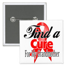Find a Cure For My Grandmother - Blood Cancer Pin