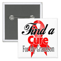 Find a Cure For My Grandson - Blood Cancer Pin