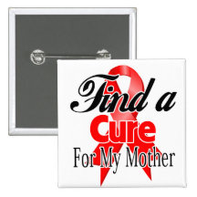 Find a Cure For My Mother - Blood Cancer Buttons