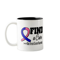 Find a Cure Male Breast Cancer Awareness Mug