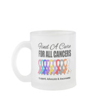 Find a Cure Ribbons For All Cancers Coffee Mugs