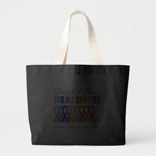 Find a Cure Ribbons For All Cancers Tote Bag