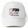 Find a Cure Uterine Cancer Awareness Trucker Hat