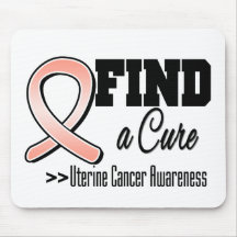 Find a Cure Uterine Cancer Awareness Mouse Mat