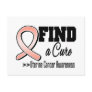 Find a Cure Uterine Cancer Awareness Post Card