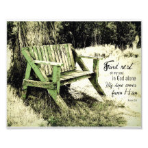 Find Rest My Soul (Weathered Bench) 8x10 Art Photo