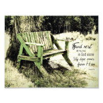 Find Rest My Soul (Weathered Bench) 8x11.5 Photograph