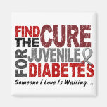 Find The Cure 1 JUVENILE DIABETES T-Shirts & Gifts Refrigerator Magnet