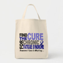 Find The Cure CFS Chronic Fatigue Syndrome Tote Bags