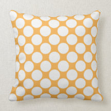 Find the Joy Collection: Orange Dot Throw Pillow