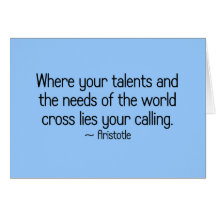 Find your calling greeting card