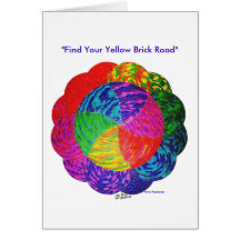 "Find Your Yellow Brick Road" Note Card